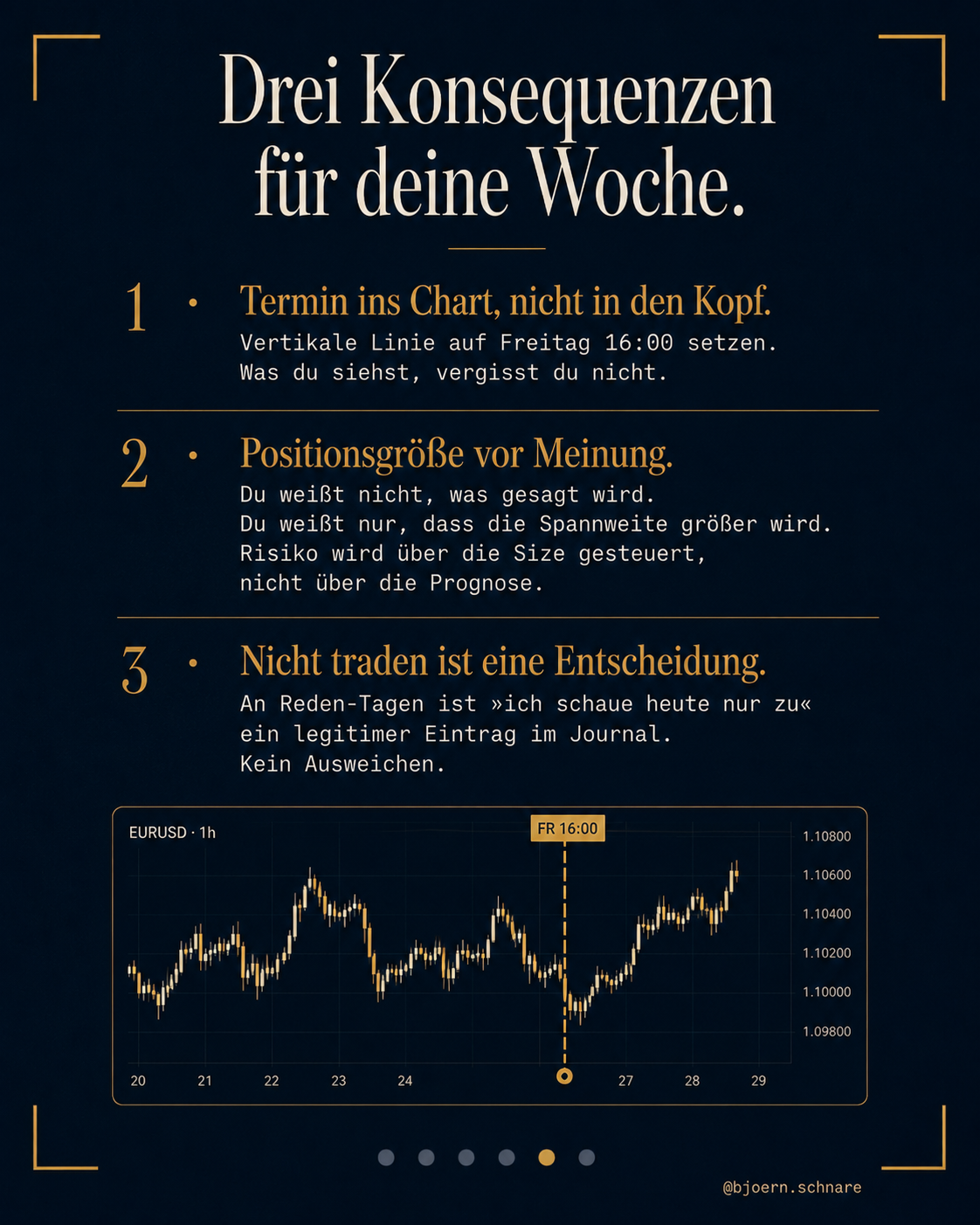 Datenevent mit einzelnem klar terminiertem Impuls um 14:30 Uhr im Vergleich zu einem Reden-Event mit mehreren ueber den Tag verteilten Spikes ohne festen Zeitpunkt