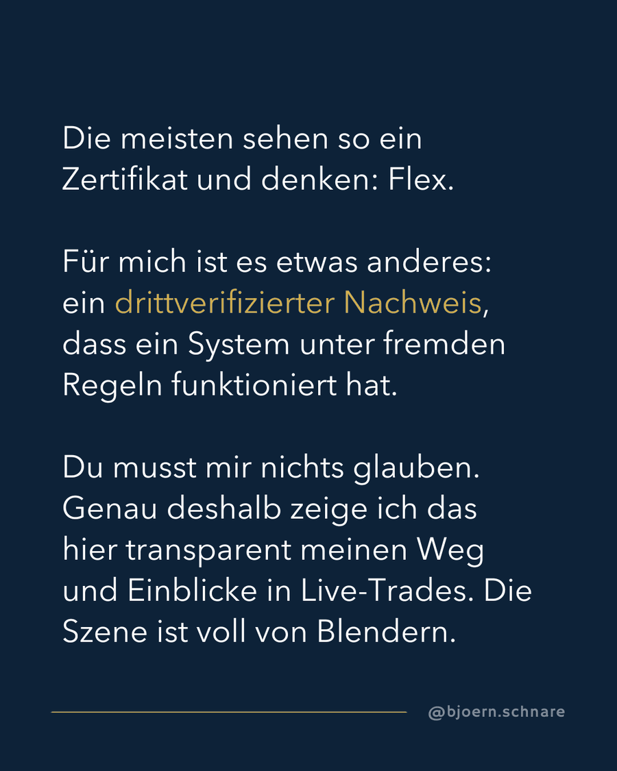 Instagram-Grafik: ein drittverifizierter Nachweis zeigt, dass ein System unter fremden Regeln funktioniert hat